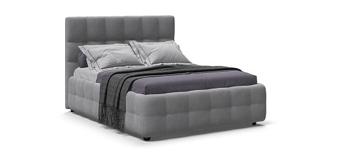 Кровать Босс 140*200 Про велюр Monolit сталь