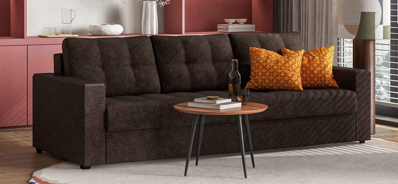 Диван Атланта НПБ 120 рогожка Malmo шоколад