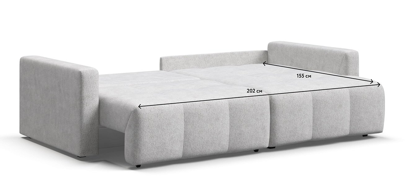 Угловой диван BOSS TREND Шенилл CLOUD милк