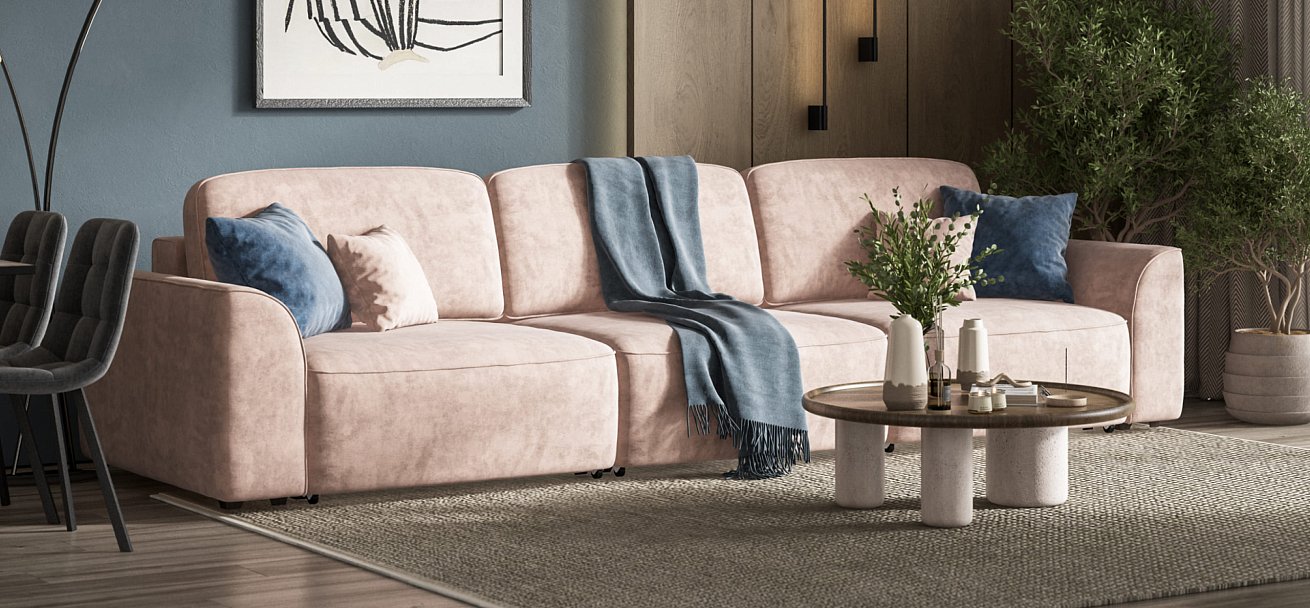 Диван KING MAX SE Велюр Royal пион NEW