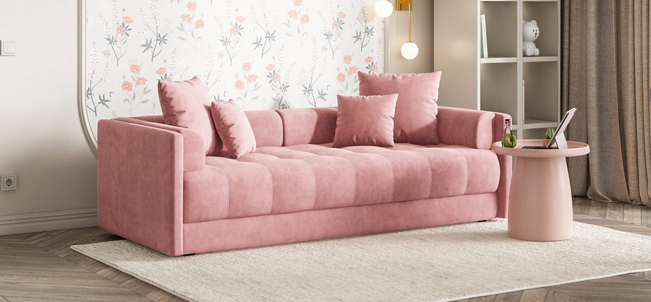 Тахта BOSS велюр Monolit роуз