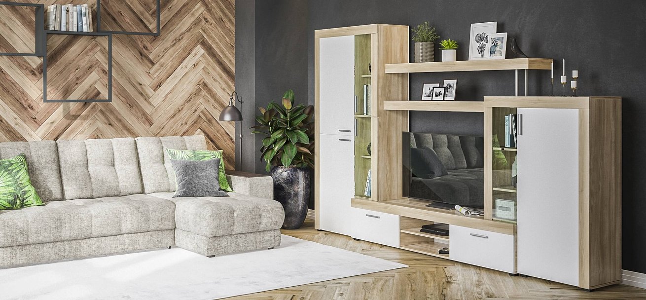 Стенка Монтана Сонома, Белый снег