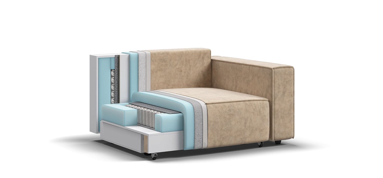 Кресло BOSS SOFT MODOOL Велюр Роял шампань