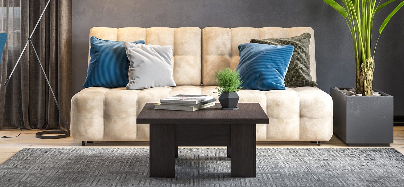 Диван BOSS 2.0 MINI велюр Alkantara пепел