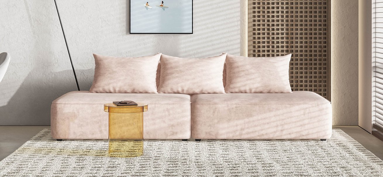 Диван KING TWIN Велюр ROYAL пион NEW