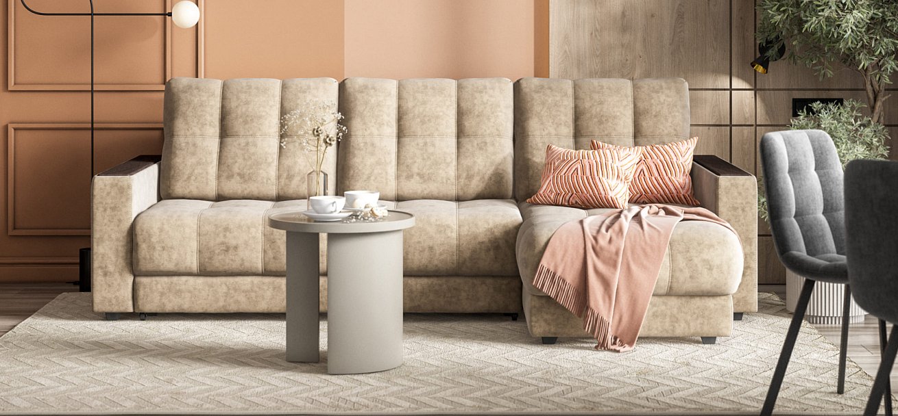 Угловой диван BOSS 3.0 Classic XL Велюр Роял тауп