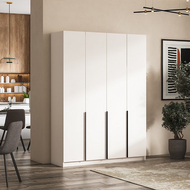 Рим 135 шкаф распашной 3Д+ящики Кашемир