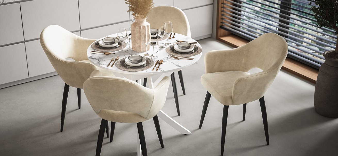 Стул ОРИЕНТ Velutto пепел, черный