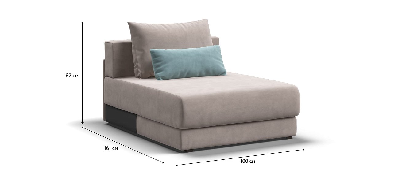 Оттоманка РИЧМОНД MODOOL Велюр Monolit латте