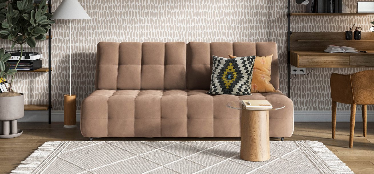 Диван BOSS 2.0 MINI велюр Monolit мокко