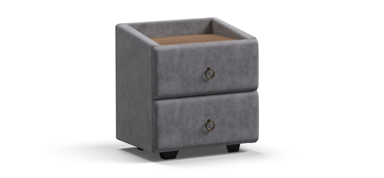 Тумба Босс Классик Велюр Роял агат, Орех Селект