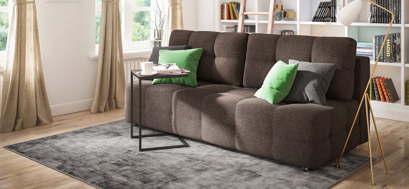 Диван Dandy MINI SE рогожка Malmo шоколад