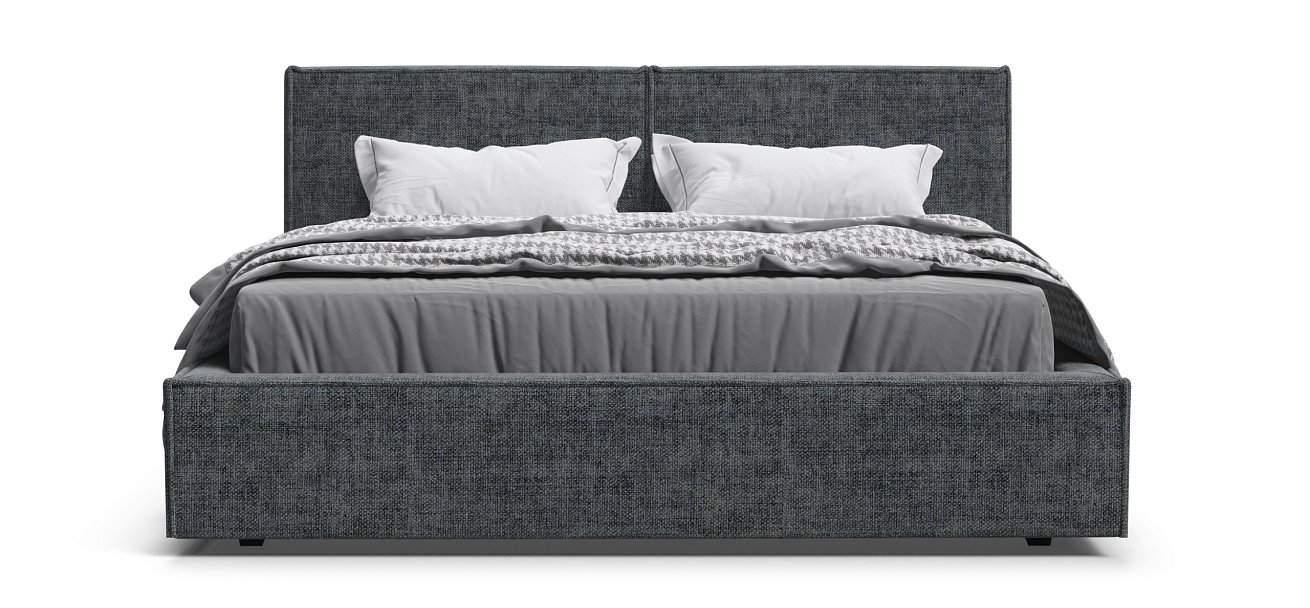 Кровать NORD Шенилл IQ серая