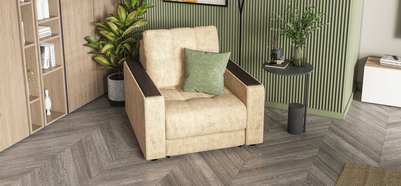 Кресло-кровать BOSS 2.0 Велюр Роял шампань