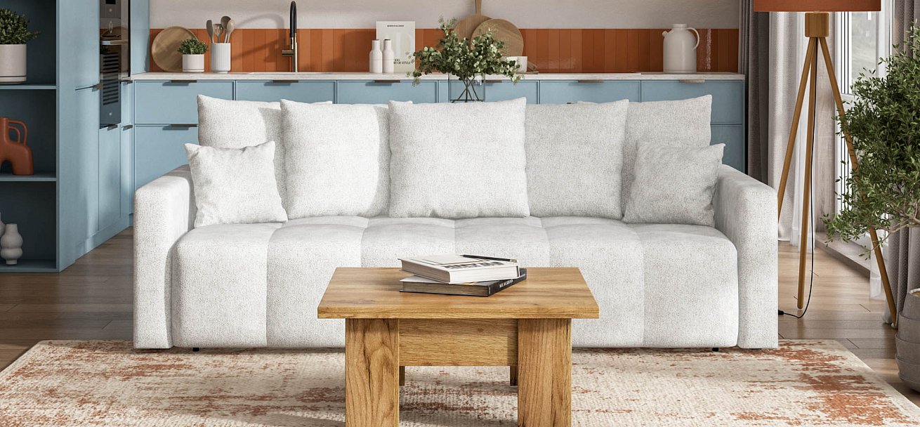 Диван BOSS TREND Шенилл CLOUD милк