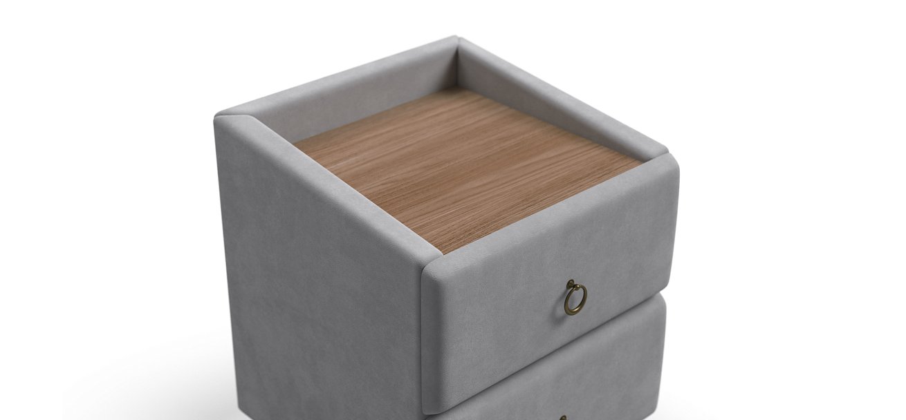 Тумба Босс Классик Велюр Монолит Сталь, Орех Селект