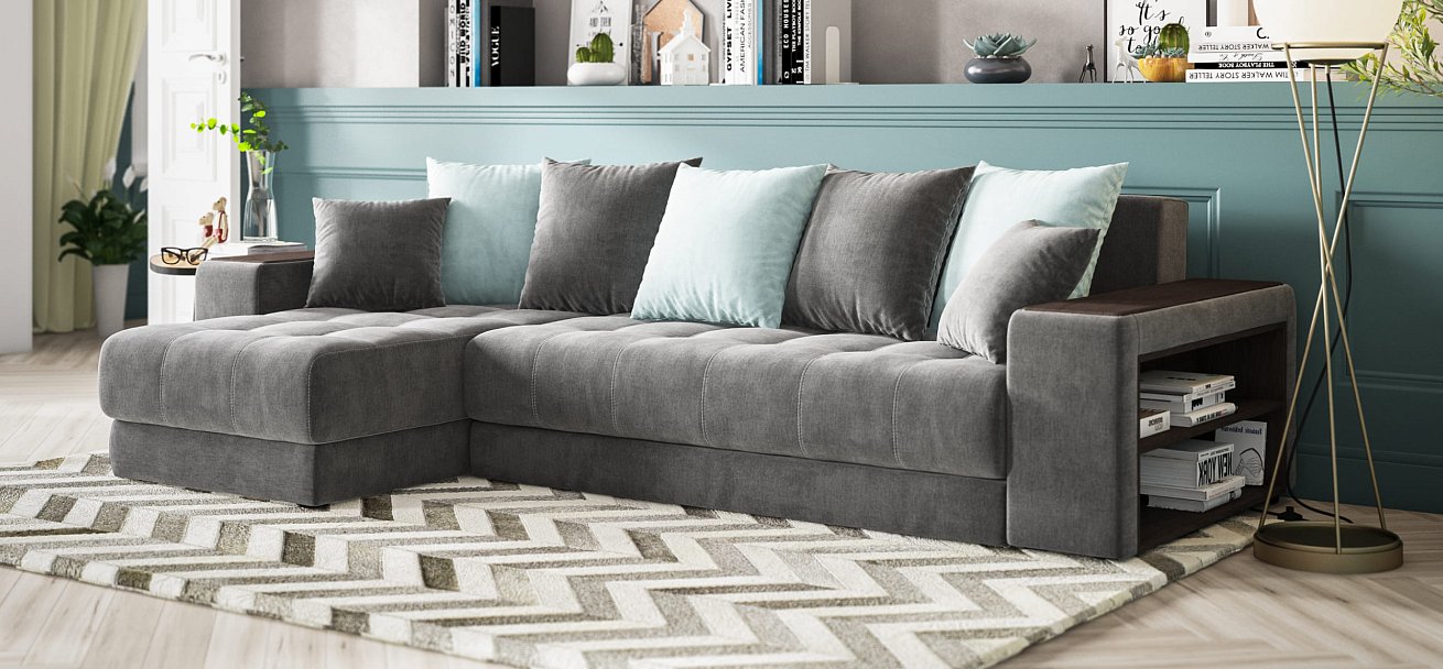 Дубай У 3.0 Monolit серый, Monolit аква