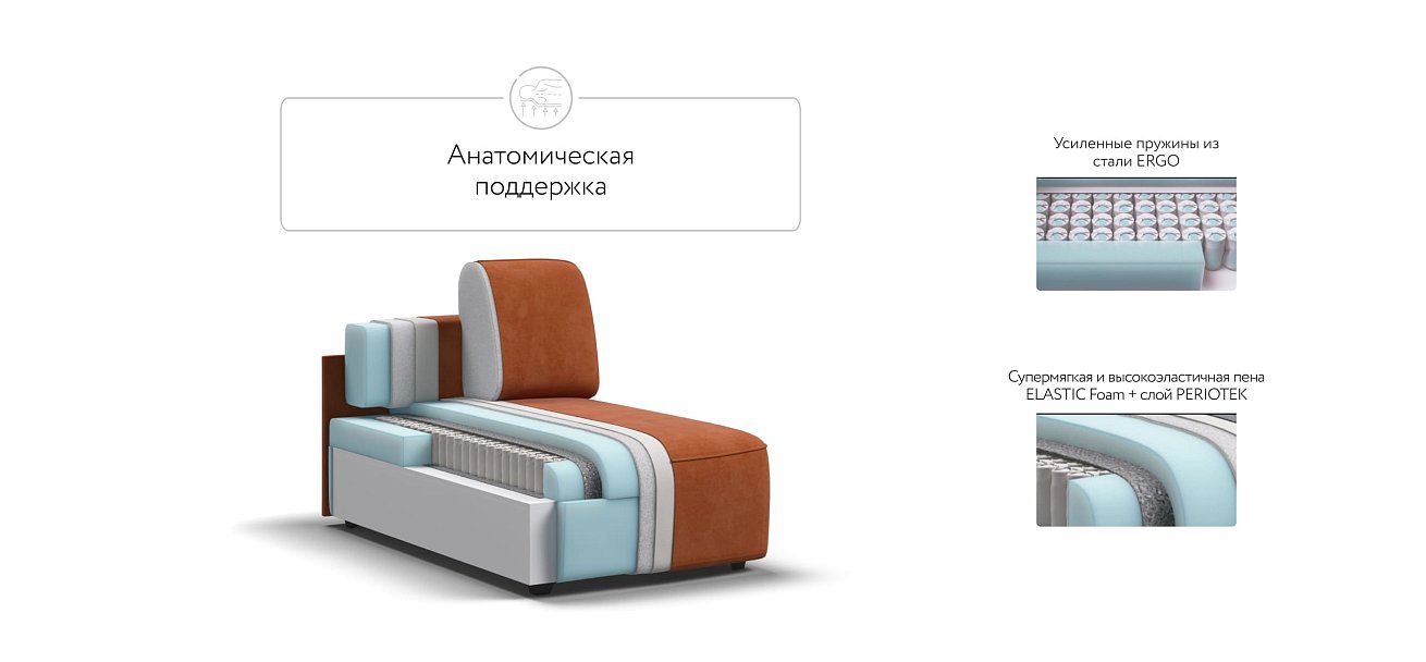 KING MODOOL оттоманка Велюр Alkantara оранж