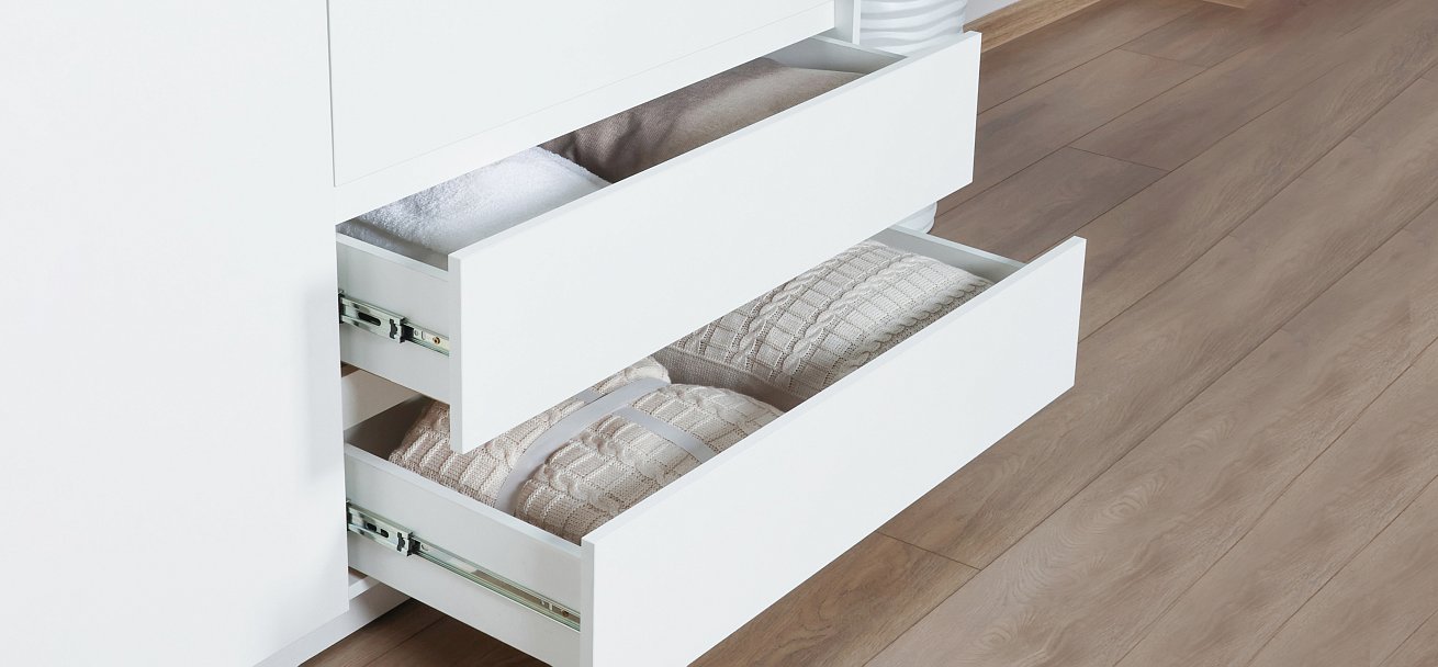 Идея 120 шкаф распашной 3Д+ящики Белый