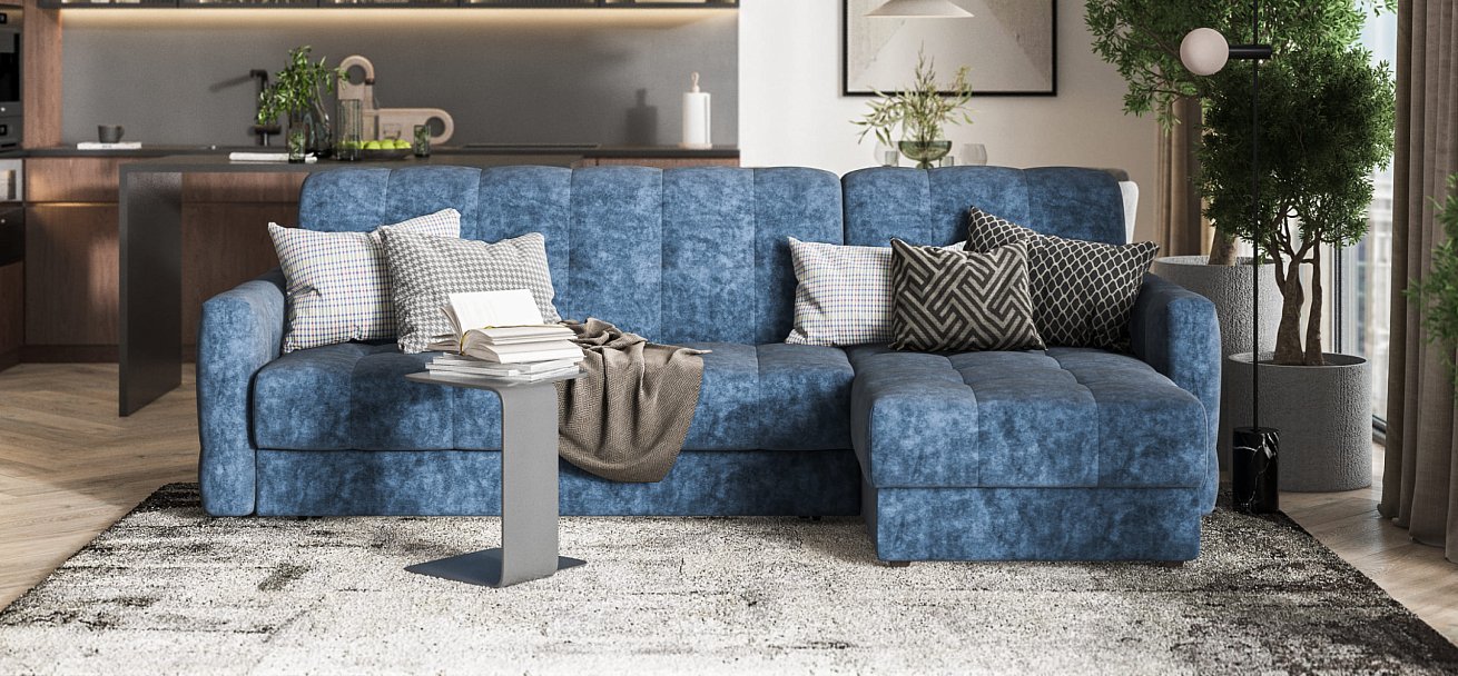 Угловой диван BOSS Sleep 160 Велюр Royal топаз NEW