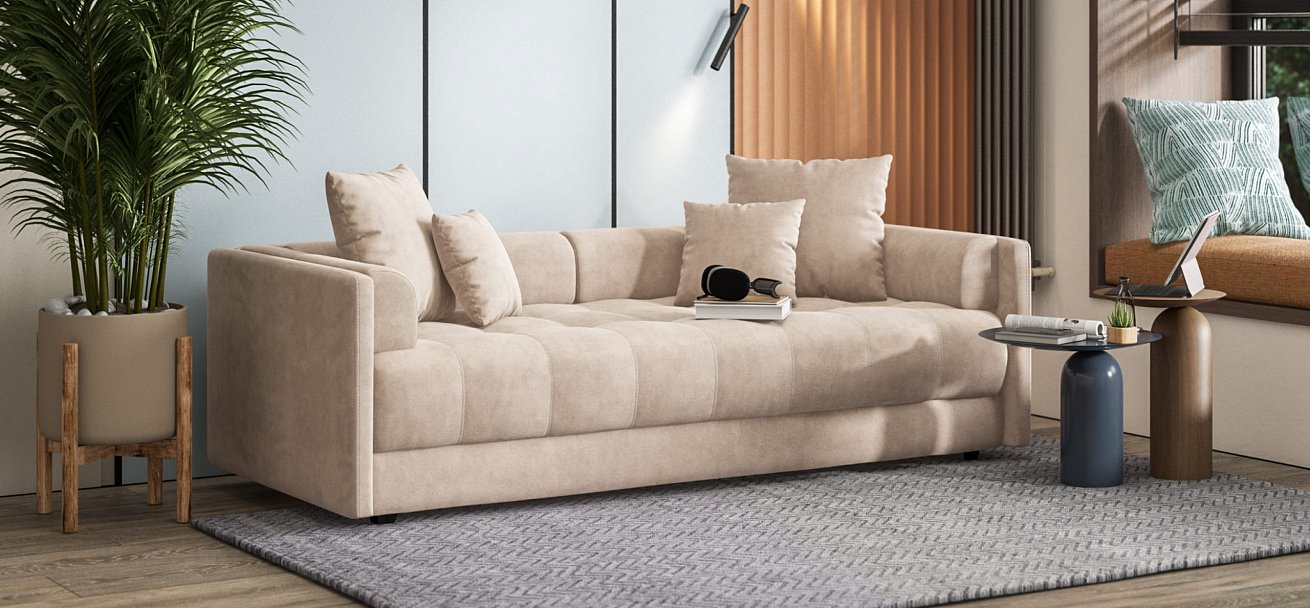 Тахта BOSS велюр Monolit латте