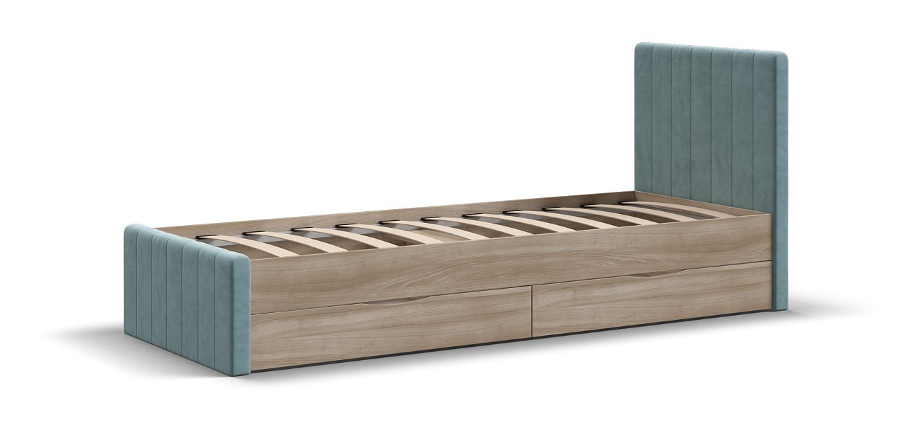 Кровать ЛОФТ Мини Сонома, MONOLIT аква