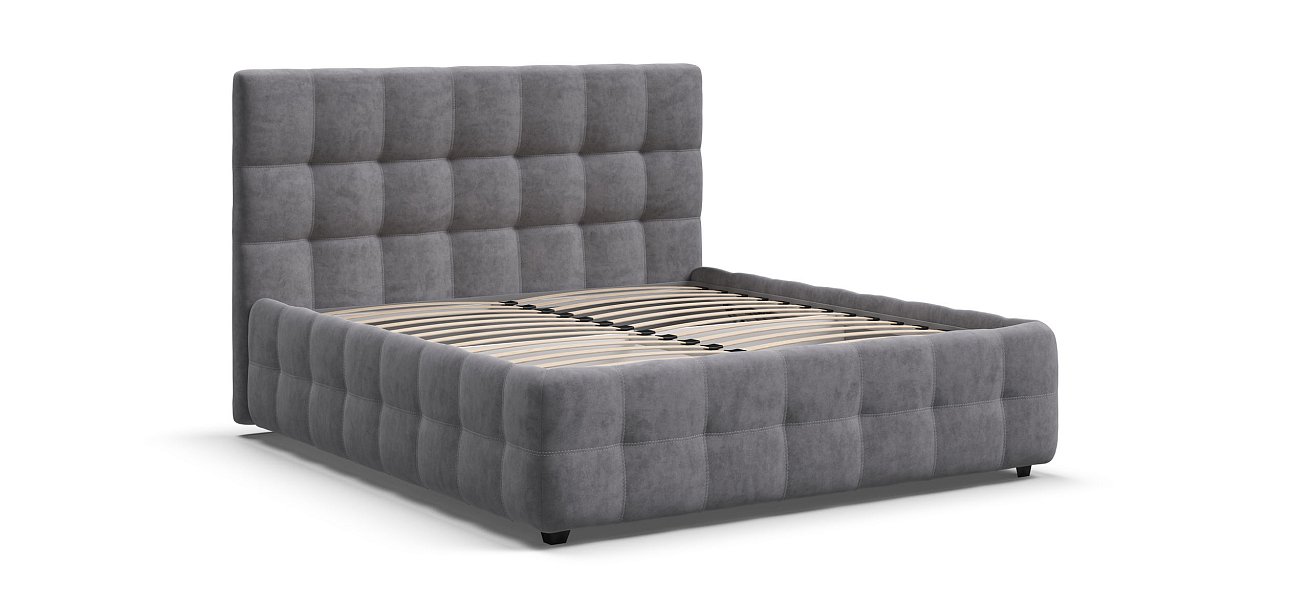 Кровать Босс 160*200 Про Велюр Роял агат