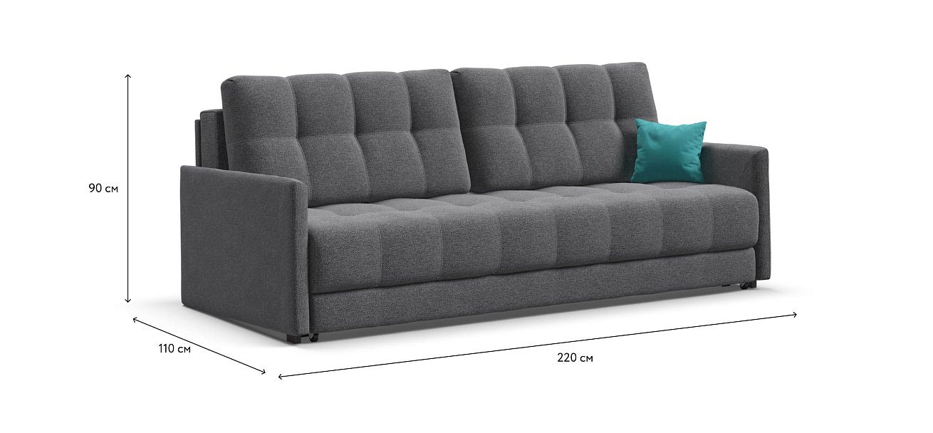 Диван BOSS 2.0 LOFT рогожка Malmo серый