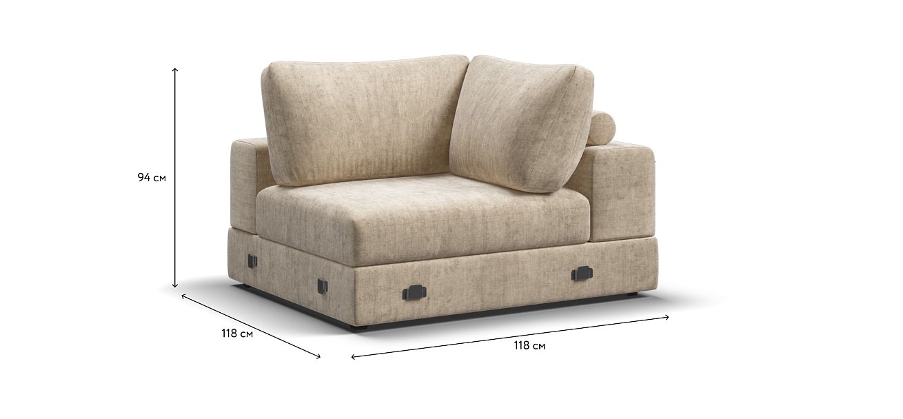 NEW ВOSS MODOOL угол шенилл Gloss беж