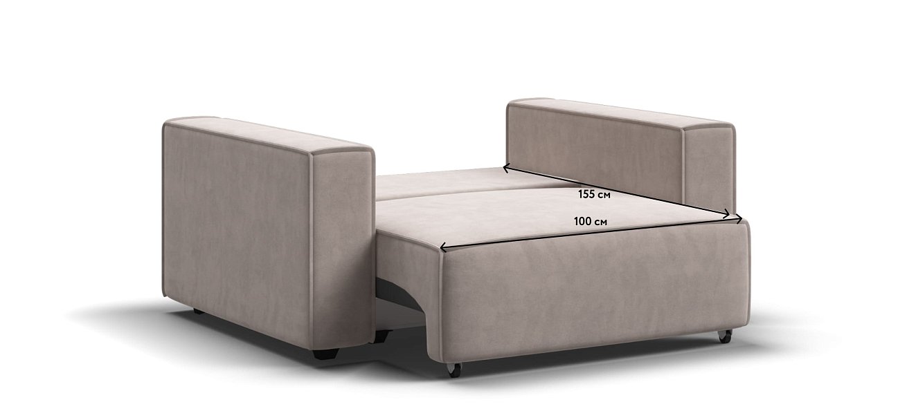 Кресло BOSS SOFT MODOOL велюр Monolit латте