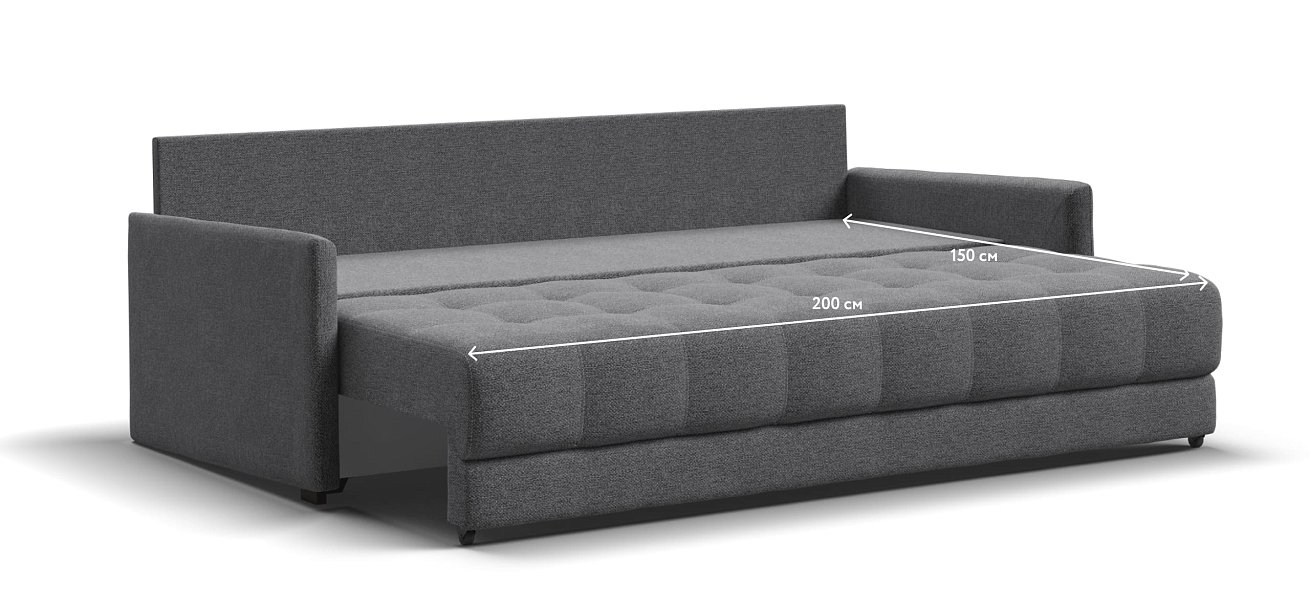 Диван BOSS 2.0 LOFT рогожка Malmo серый