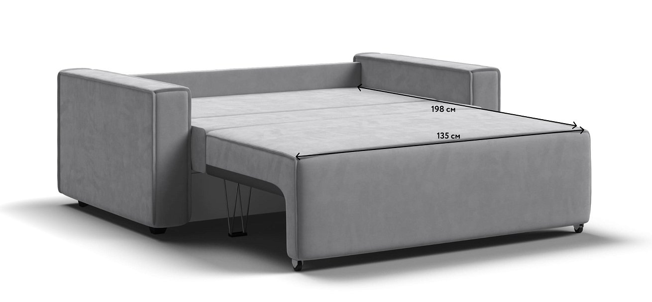 Диван NORD Compact велюр Monolit сталь