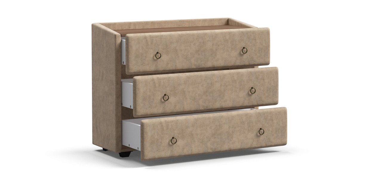 Комод BOSS Classic Велюр Royal шампань NEW, Орех Селект