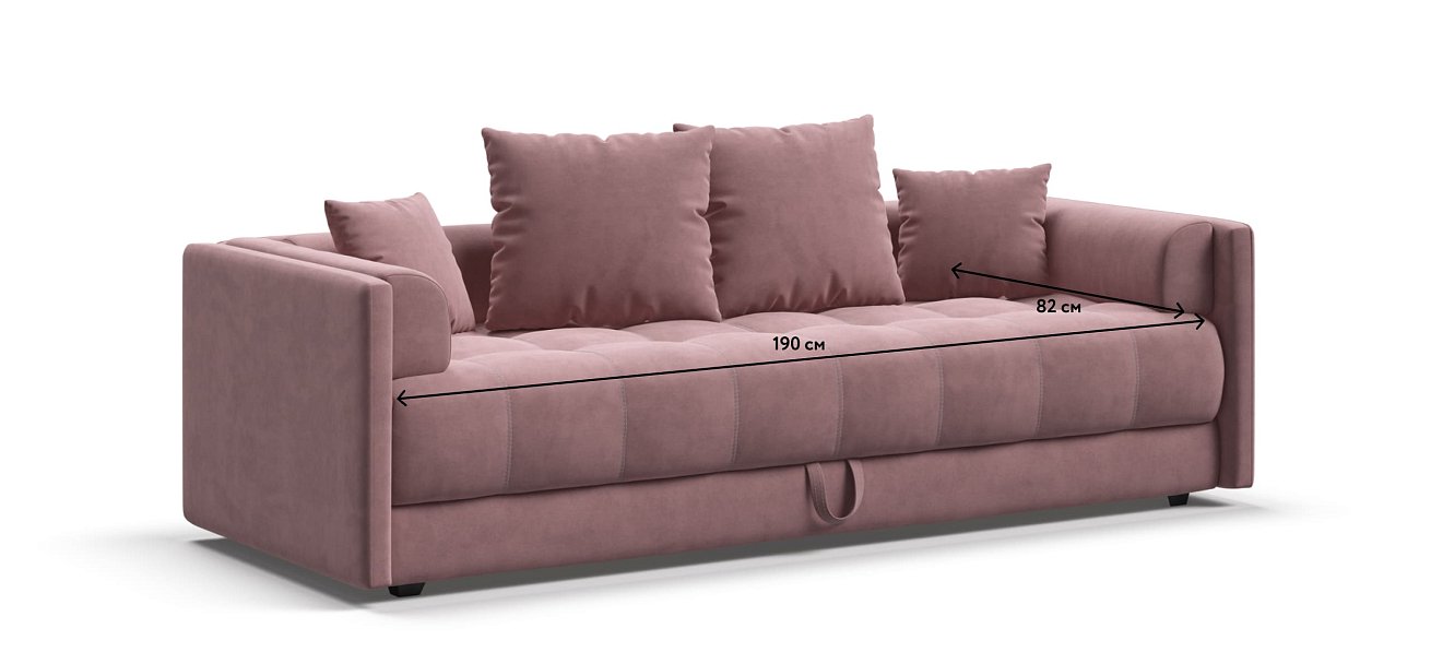 Тахта BOSS велюр Monolit роуз