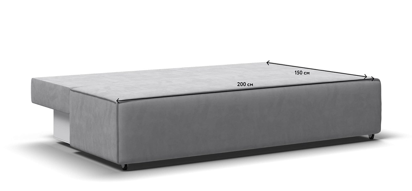 Диван NORD mini велюр Monolit сталь