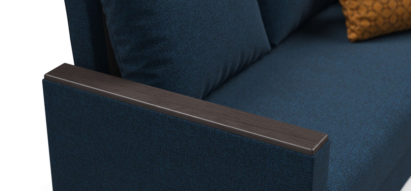 Диван Атланта-2 Лайт рогожка Malmo синий