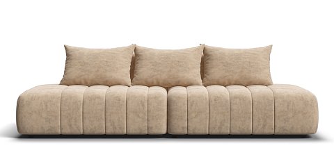 Диван Босс Твин прямой Велюр Роял шампань