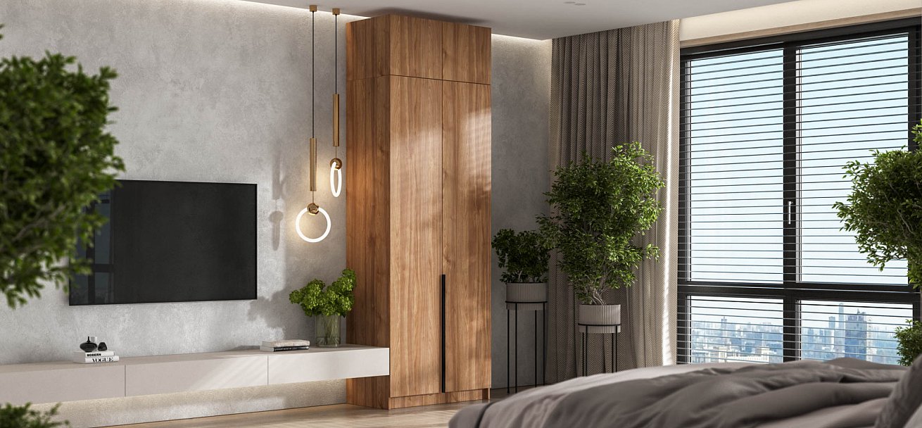 Антресоль 90 2Д Орех Селект