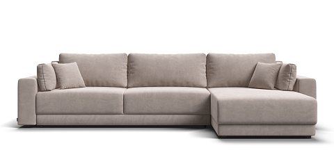 Угловой диван Босс Прайм Макс Велюр Monolit латте