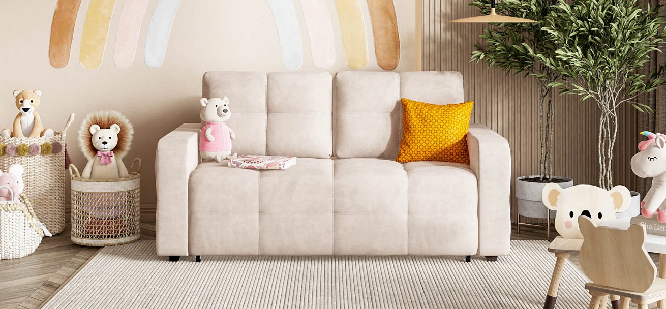 Диван Dandy Compact велюр Monolit латте