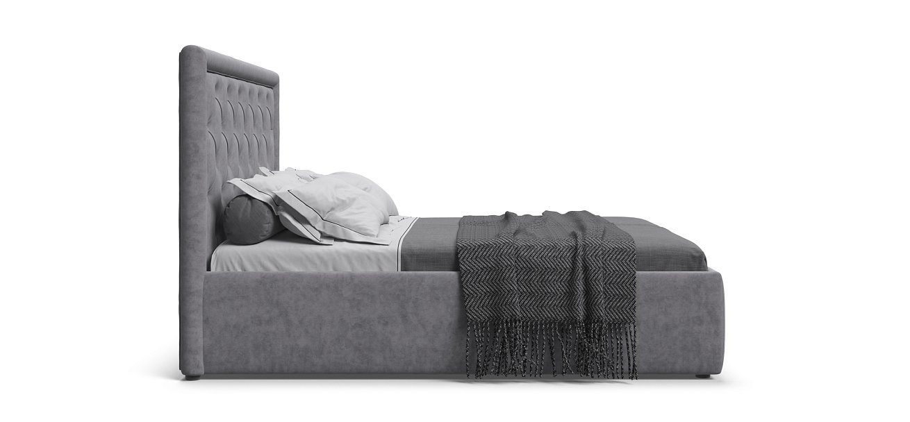 Кровать Босс Классик 180*200 Про Велюр Роял агат