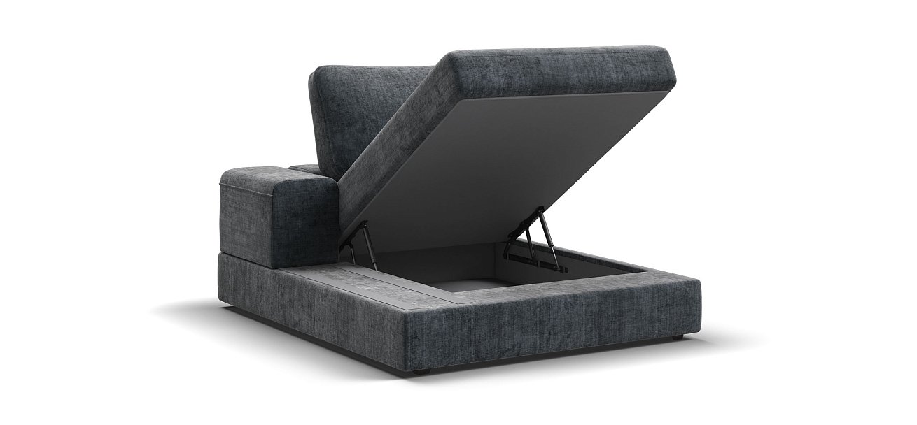 BOSS MODOOL SE оттоманка  левая шенилл Gloss карбон