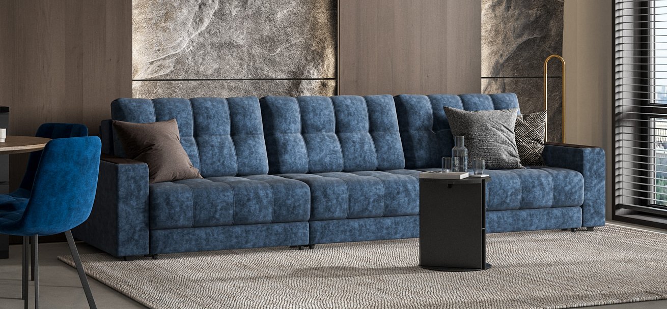 Диван BOSS GRAND Велюр Royal топаз NEW