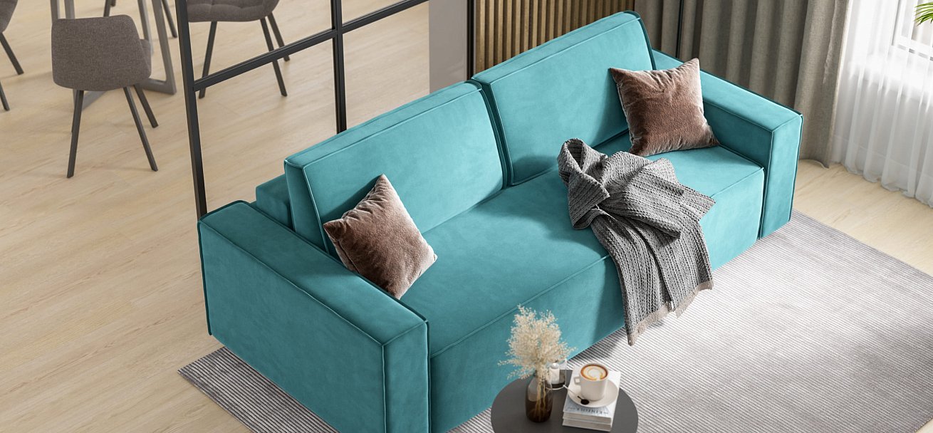 Диван Норд Велюр Monolit зеленый