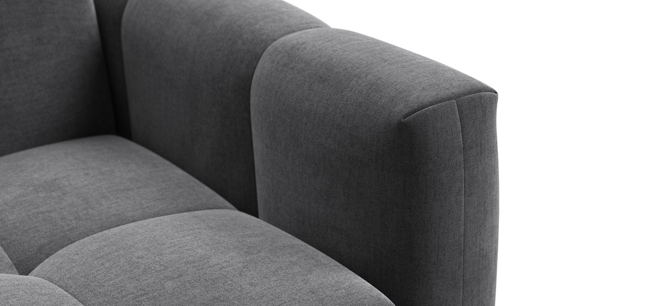 Босс Слип кресло-кровать Велюр Монолит серый