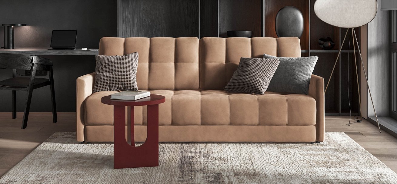 Диван BOSS 2.0 LOFT велюр Monolit мокко