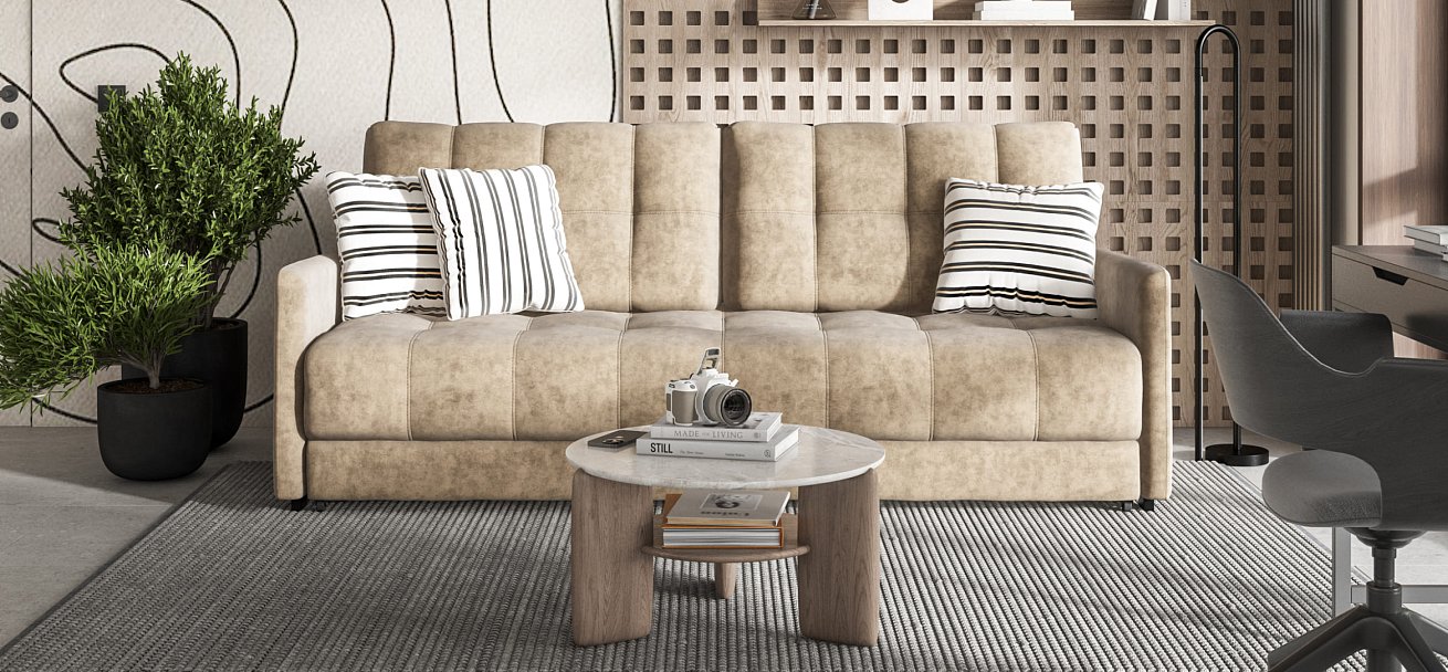 Диван BOSS 2.0 LOFT Велюр Роял тауп