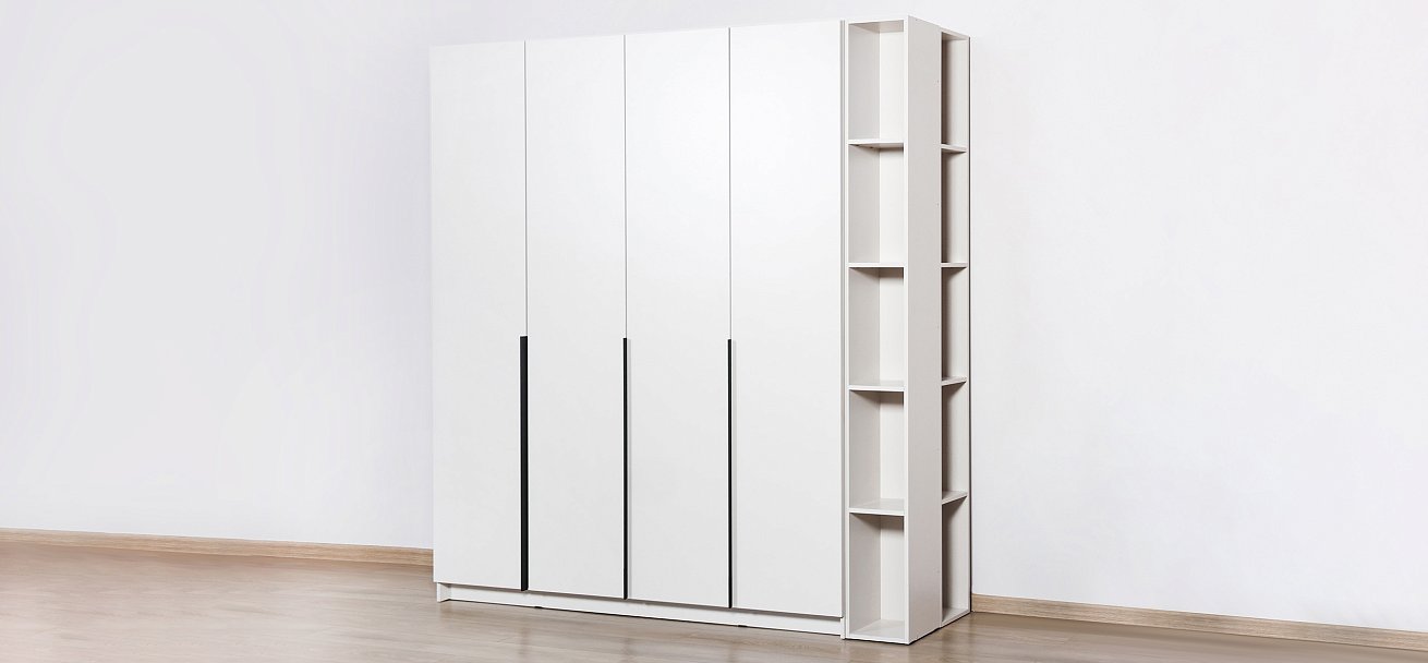 Босс Стандарт 160*220 шкаф распашной 4Д 01 Белый