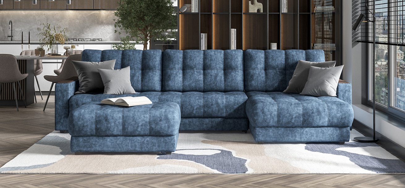 Пуф BOSS XL Велюр Royal топаз NEW