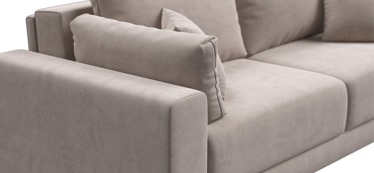 Диван Босс Прайм Велюр Monolit латте